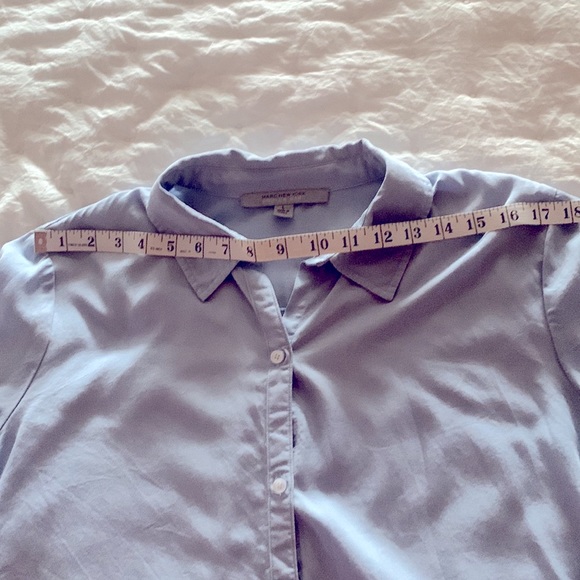 MARC NEW YORK (ANDREW MARC)™️ Women's Size L Light Blue 3/4 Sleeve Shirt - Picture 8 of 13